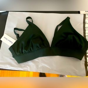 Outdoor Voices Sculpt Hi Apex Bra, NWT, Size Small, Pine Green